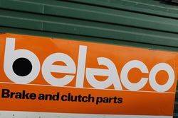 Belaco Official Stockist Enamel Advertising Sign 