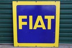 FIAT Double Side Enamel Advertising Sign #