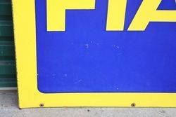 FIAT Double Side Enamel Advertising Sign 