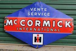 Mc Cormick International Enamel Advertising Sign 