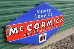 Mc Cormick International Enamel Advertising Sign 