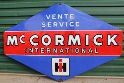 Mc Cormick International Enamel Advertising Sign 