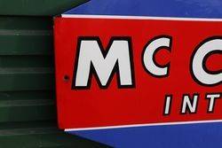 Mc Cormick International Enamel Advertising Sign 