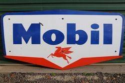 Mobil Enamel Advertising Sign 