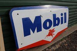 Mobil Enamel Advertising Sign 