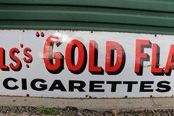 Willsand39s Gold Flake Cigarettes Enamel Advertising Sign 