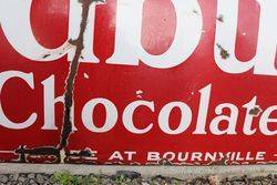 Cadburyand39and39s Chocolates Enamel Advertising Sign 