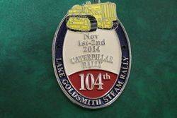 104th Lake Goldsmith Steam Rally Car Badge.