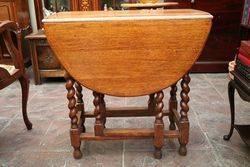 Quality Early 20th Century Oak GateLeg Table 