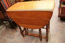 Quality Early 20th Century Oak GateLeg Table 