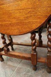 Quality Early 20th Century Oak GateLeg Table 