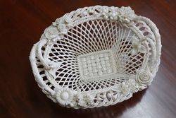 20th Century Fine Quality Belleek Basket