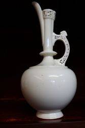 A Victorian White Porcelain Royal Worcester  Ewer.C 1885