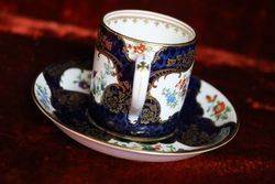 Booths Scale blue Cup and Saucer  C1900