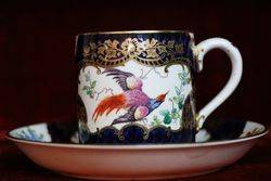 Booths Scale blue Cup and Saucer  C1900