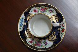 Booths Scale Blue Cup and Saucer C 1906 