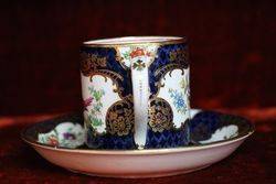 Booths Scale Blue Cup and Saucer C 1906 