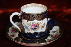 Booths Scale Blue Cup and Saucer C 1906 