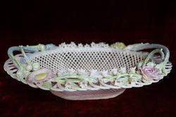 C 20th Belleek Basket #