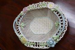 C20th Belleek Basket