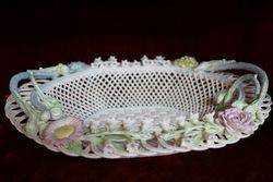 C20th Belleek Basket