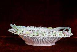 C20th Belleek Basket