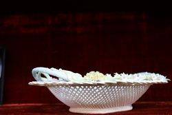 C20th Belleek Basket