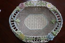 C20th Belleek Basket