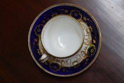 Cup and Saucer English Hand Painted C 1820