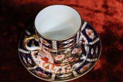 Royal Crown Derby C 192526 Coffee Cup and Saucer 