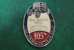 105th Lake Goldsmith Steam Rally Car Badge.
