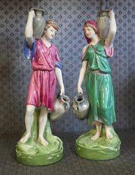 Wonderful Pair of Antique  Royal Dux Figures C 1900 #