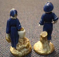 Pair of Royal Worcester Porcelain Figures C1920 