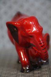 Royal Doulton Flambe Elephant And Young HN358 