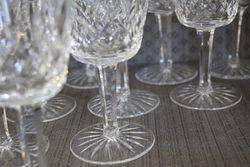 Waterford Crystal 12 Long Stem Wine Glasses 