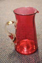 Antique Victorian Ruby Glass Jug #