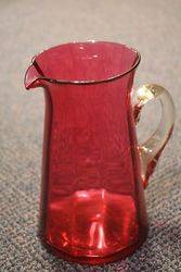 Victorian Ruby Glass Jug 