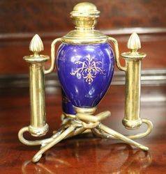 19th Century Porcelain and Bronze Wax Seals Lamp Kit 