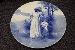 Antique Doulton Blue Children Series Charger 