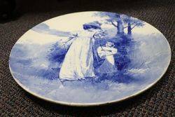 Antique Doulton Blue Children Series Charger 