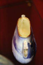 Antique Doulton Blue Children Vase 