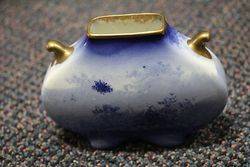 Antique Doulton Small Blue Children Vase 