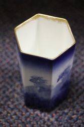 Antique Doulton Small Blue Children Vase 