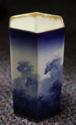 Antique Doulton Small Blue Children Vase 