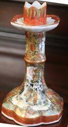 Antique Kutani Candle Stick #