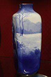 Pair of Royal Doulton Blue Children Vases 