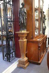 English Walnut Pedestal 19th Century 