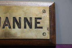 Genuine House Name Plate andquotLOUANNEandquot 