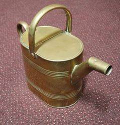 19th Century Brass 4 Pint Hot Water Can 