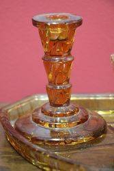 5 pc Deco Amber Trinket Set C1920 